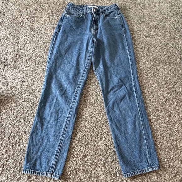 PacSun Denim - PacSun Mom Jeans Womens 24 Medium Wash High Waisted Tapered Denim Blue